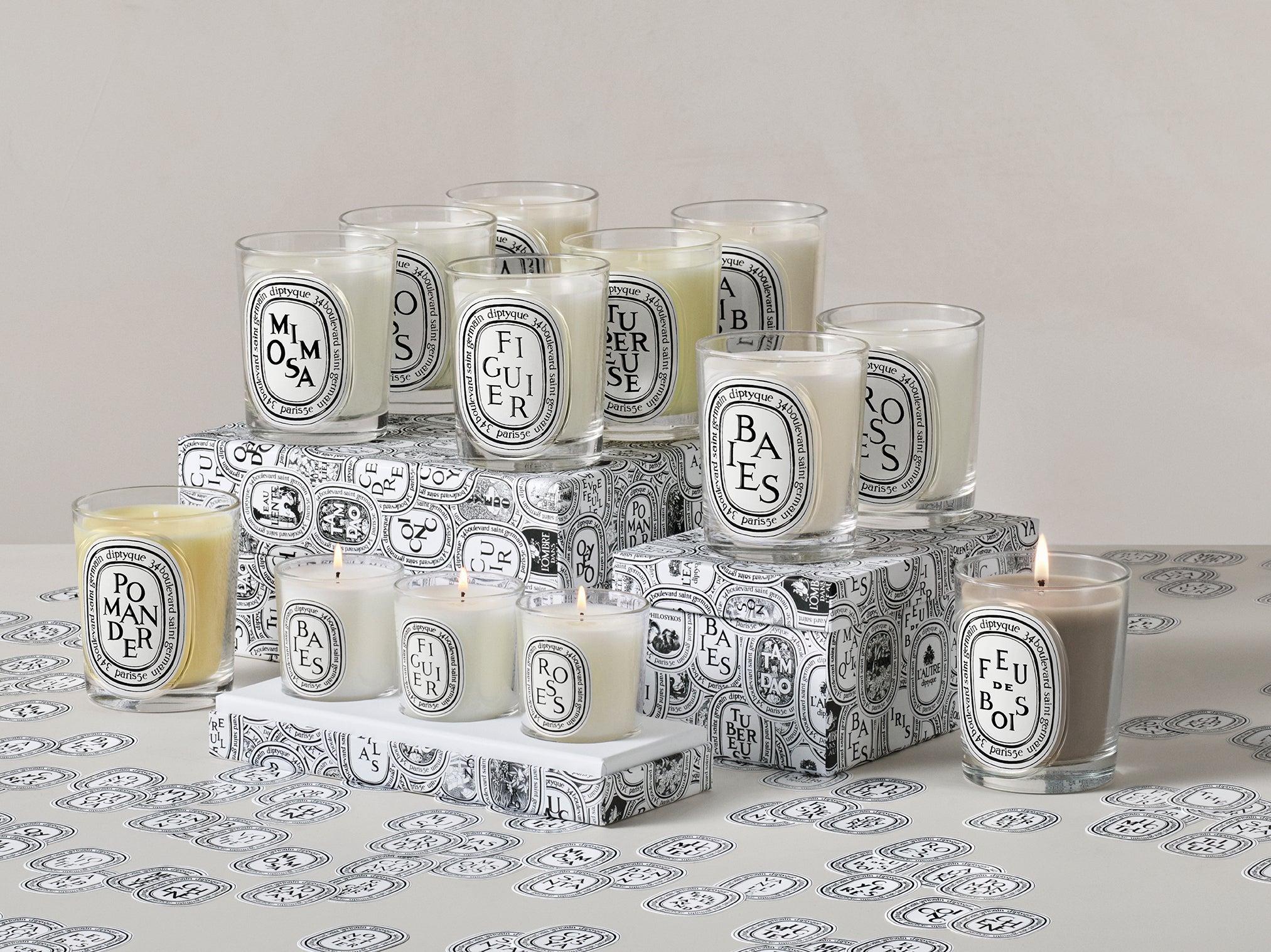 Set of 5 miniature candles - Pre-composed – Diptyque