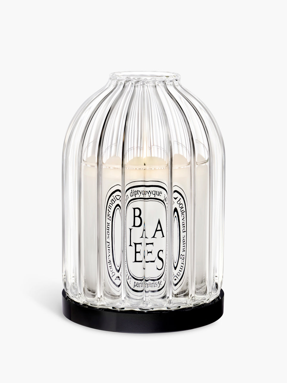 Ribbed candle holder - For classic candles