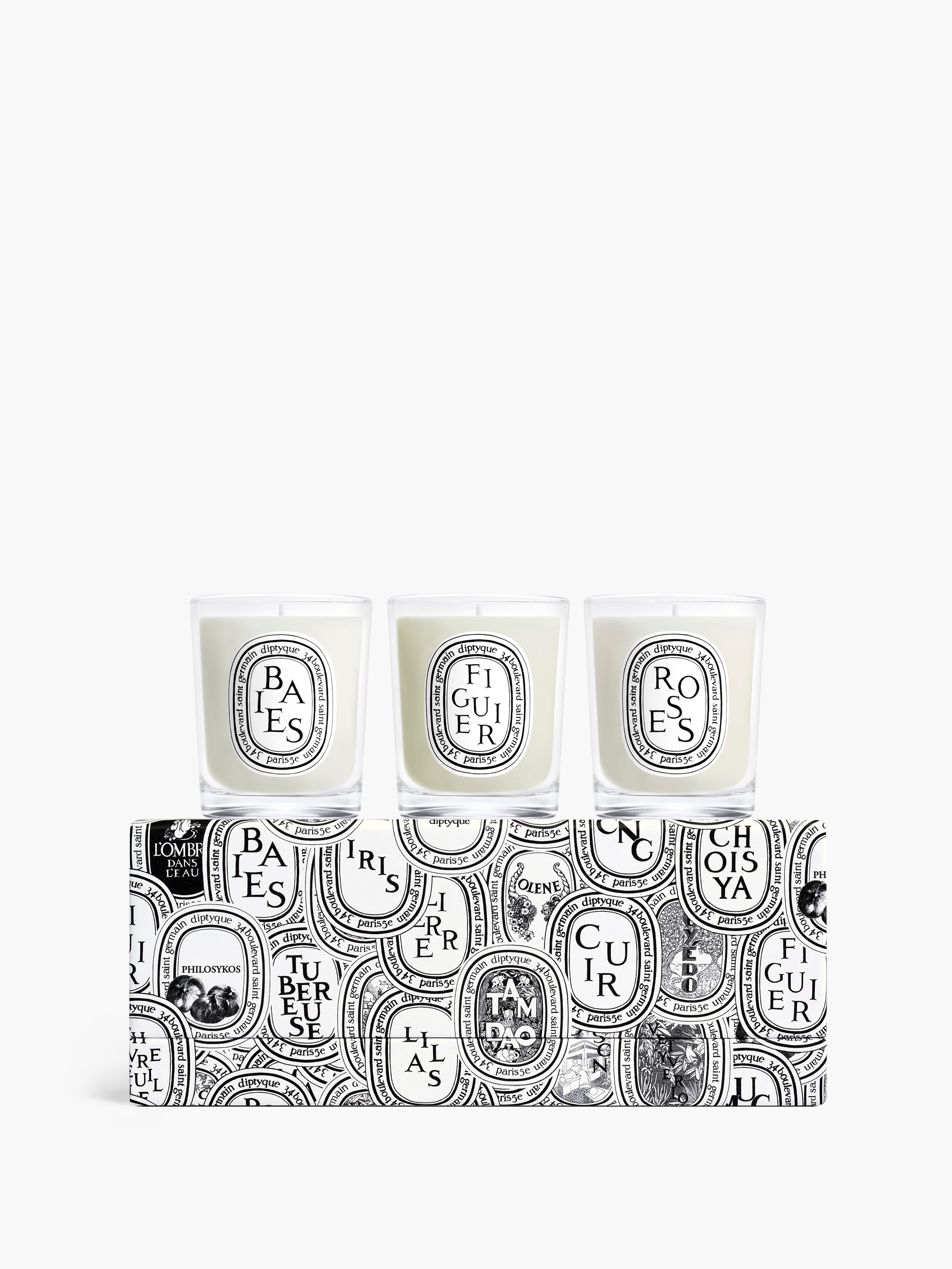 Diptyque キャンドル3個セット Set of 3 small candles - Pre-composed – Diptyque