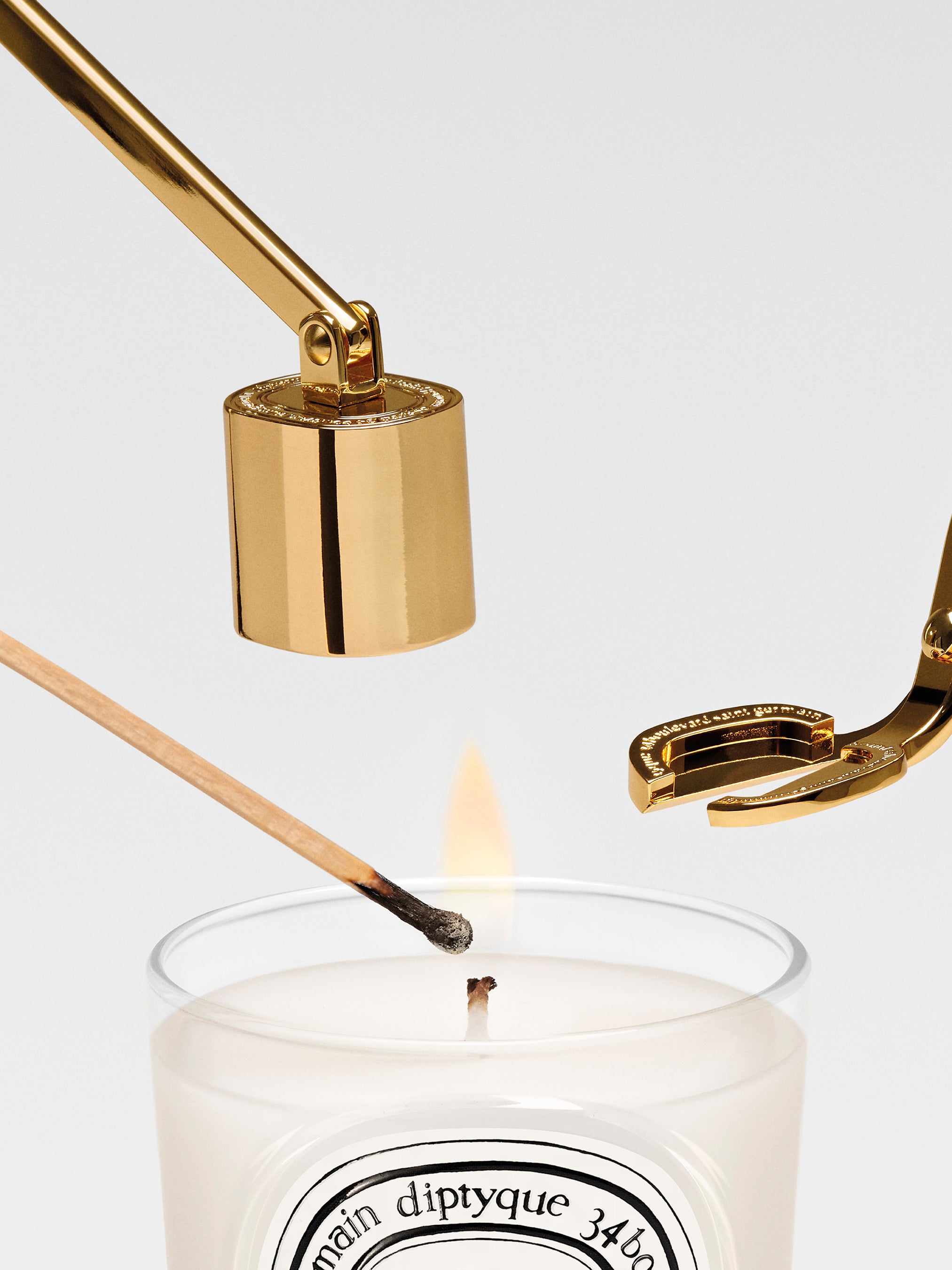 ディプティック ウィックトリマー ゴールド　スナッファー　ゴールド　セット Gold Wick Trimmer - For candles – Diptyque