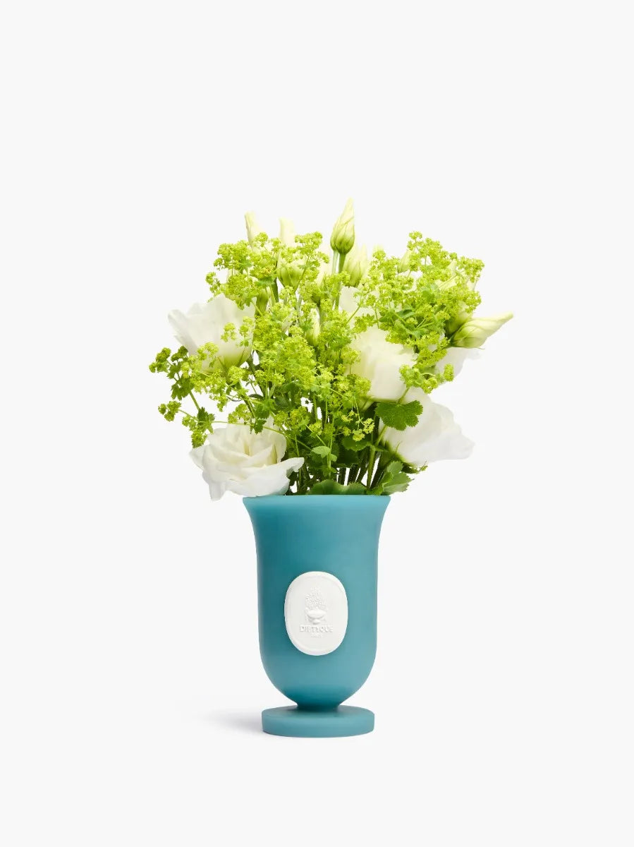 水中花園Medicis蠟製花瓶 – 藍色 – 小型款